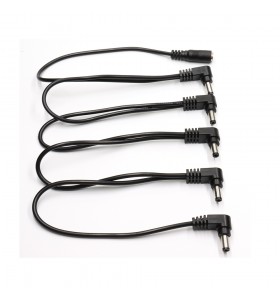 dc5.5*2.1  female to 5 angle male 5Way Pedal Power Daisy Chain Cable Splitter